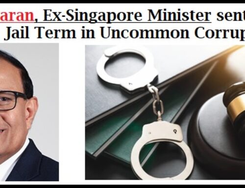 Grâce à cette rareté judiciaire, Singapour donne une leçon au reste du monde en condamnant un ancien ministre à douze mois de prison pour corruption.